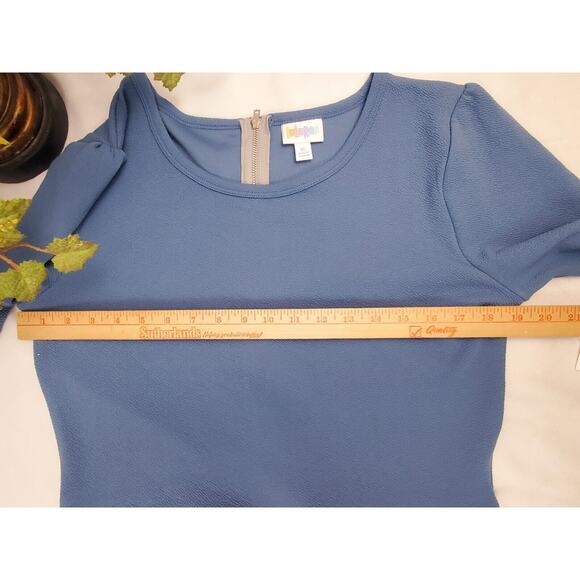 NWT LuLaRoe Amelia XL Dress Blue Coral Colorblock Zipper Pockets Womens Size - Picture 5 of 6